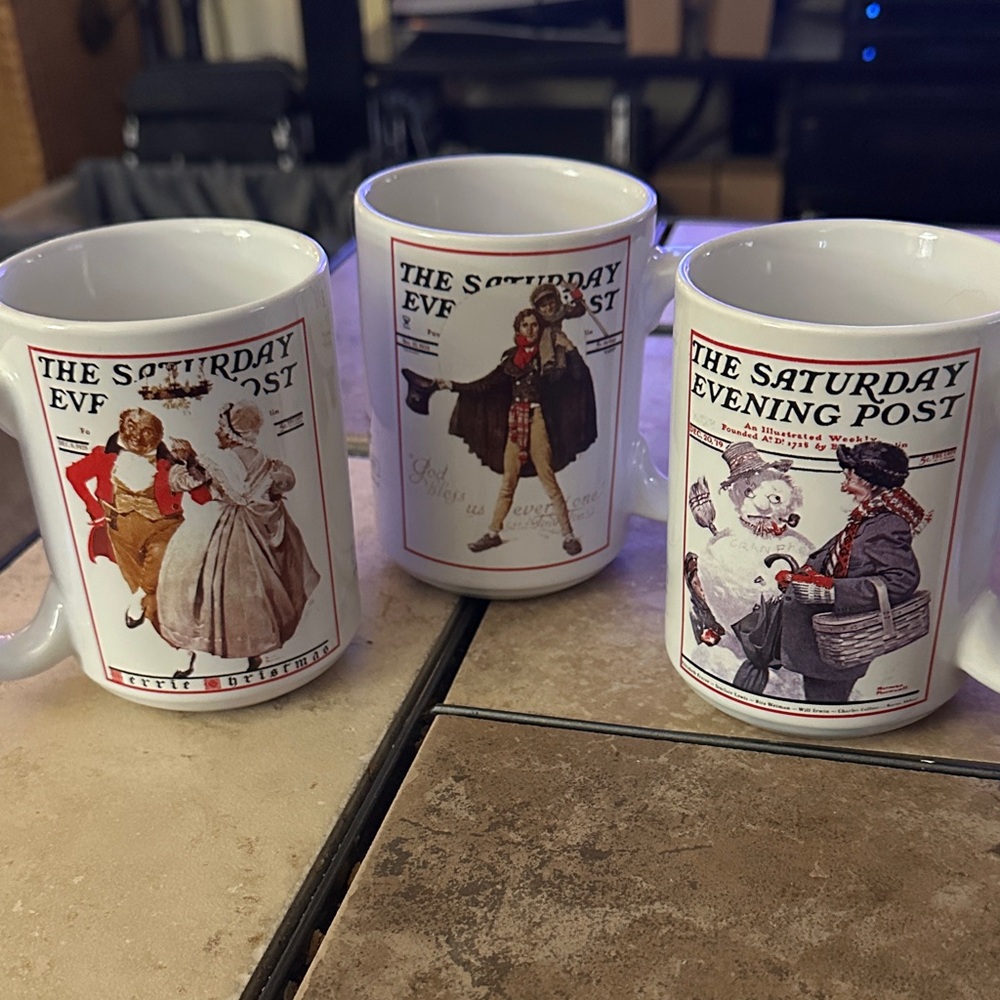 Saturday Evening Post Vintage Mug Set 2002